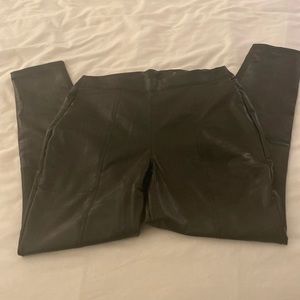 NWOT Juniors Black faux Leather leggings Size XL